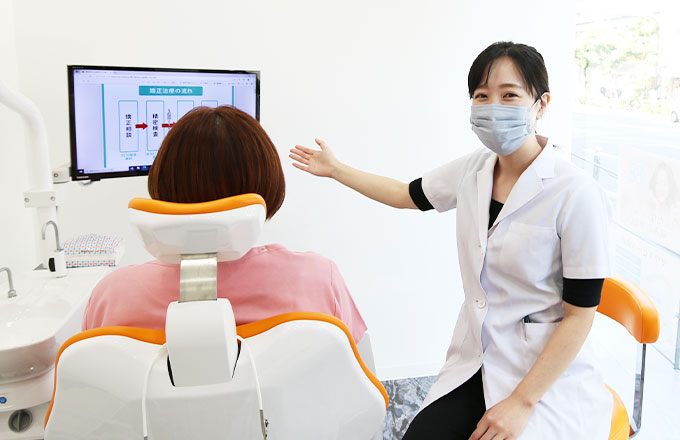 矯正治療の相談実施中